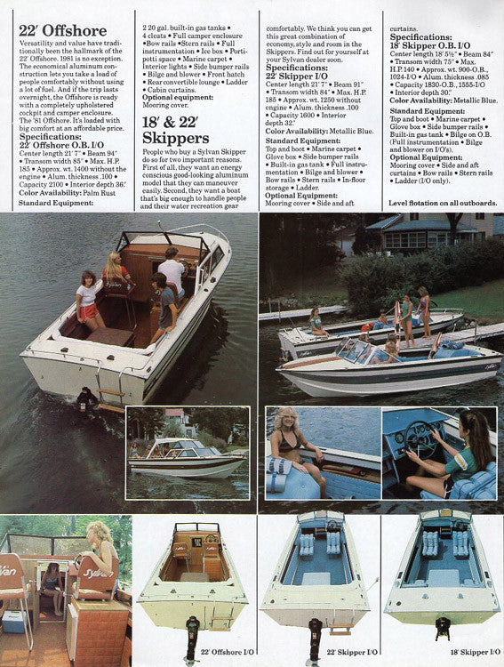 Sylvan 1981 Ruanbouts & Space Ship Brochure
