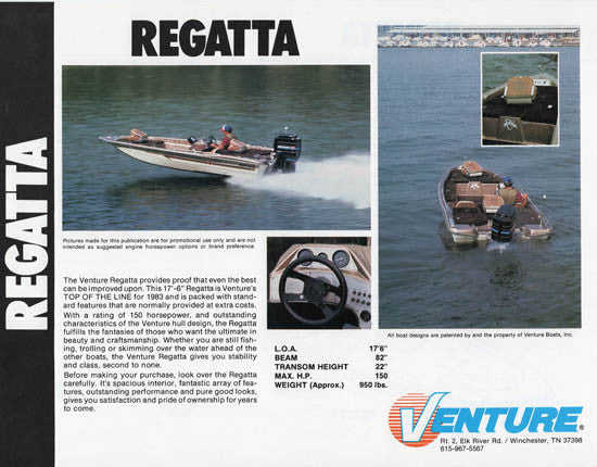 Venture 1984 Brochure Package
