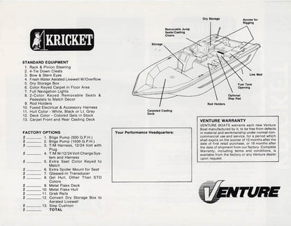 Venture 1984 Brochure Package