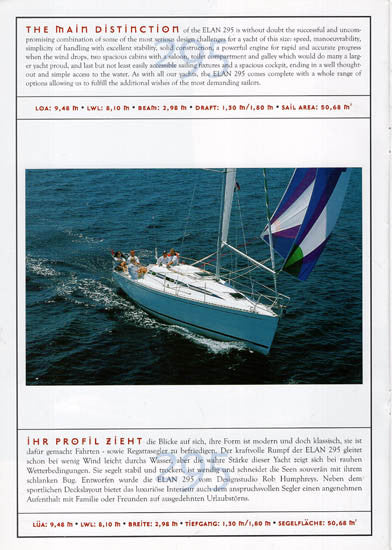 Elan 295 Brochure