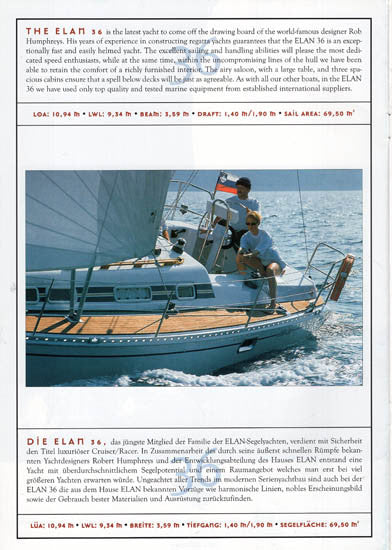 Elan 36 Brochure