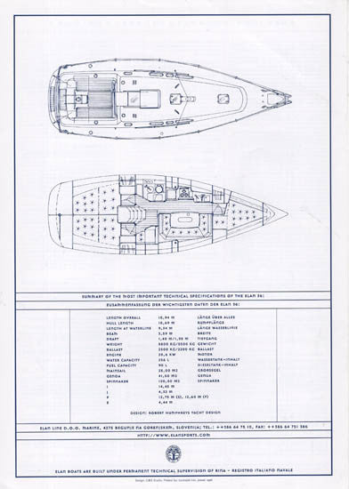 Elan 36 Specification Brochure
