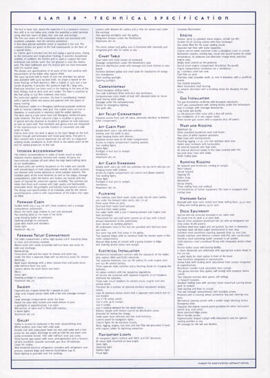 Elan 38 Specification Brochure