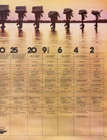 Johnson 1972 Outboard Brochure