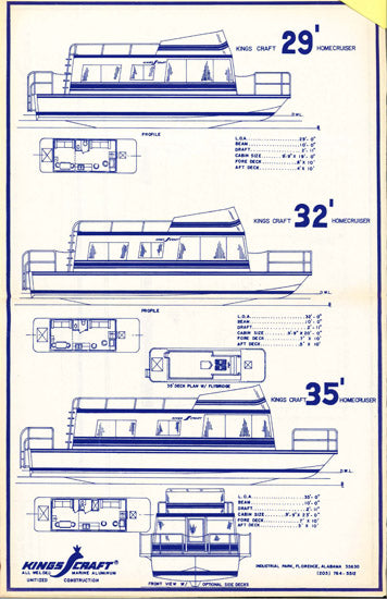 Kings Craft 29, 32 & 35 Info Package