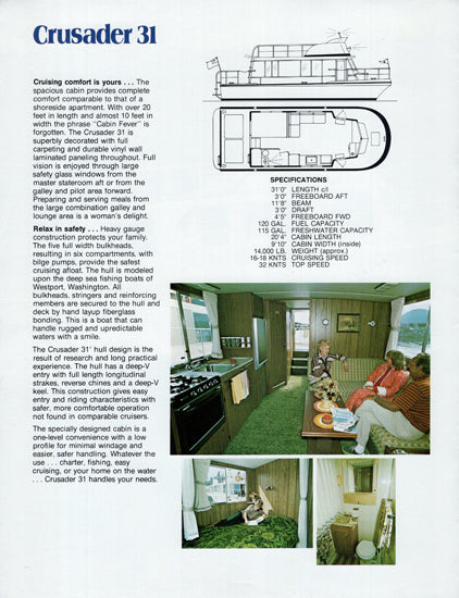 Crusader 31 & Corsair 40 Brochure