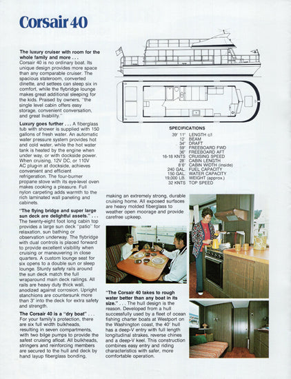 Crusader 31 & Corsair 40 Brochure