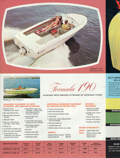 Formula 1960s Brochure