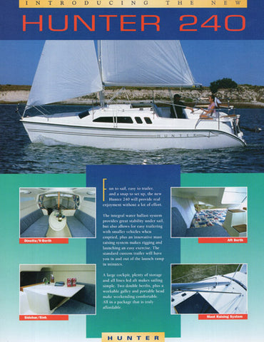 Hunter 240 Brochure