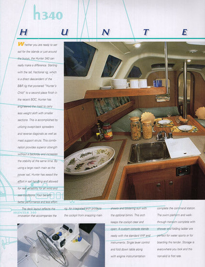 Hunter 340 Brochure