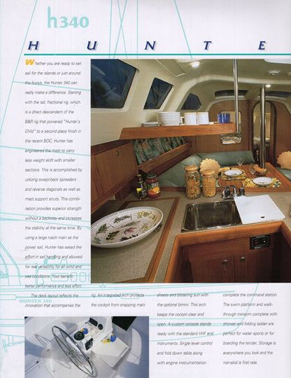 Hunter 340 Brochure