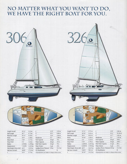 Hunter 306, 326 & 356 Brochure
