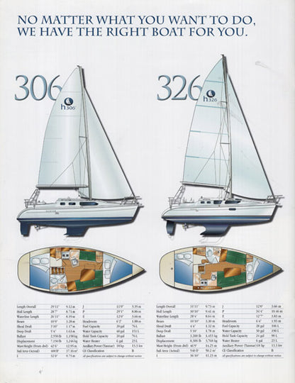 Hunter 306, 326 & 356 Brochure