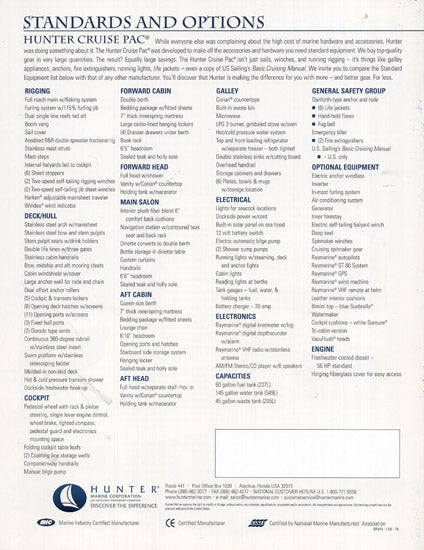 Hunter 410 Brochure