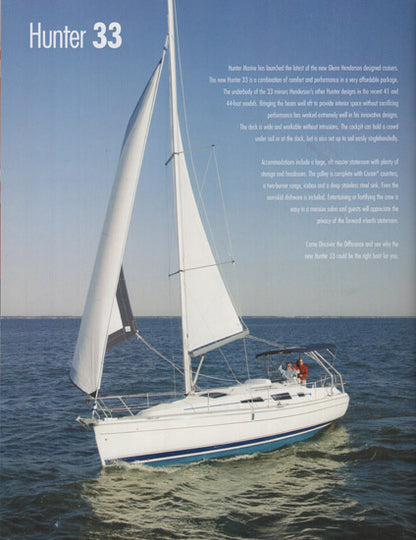 Hunter 306, 33, 36 & 386 Brochure