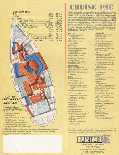 Hunter 43 Legend Brochure