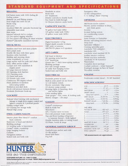 Hunter 410 Brochure
