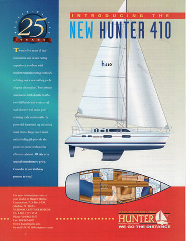 Hunter 410 Brochure