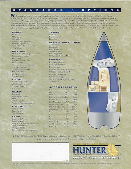 Hunter 240 Brochure