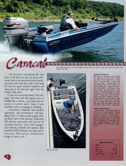 Bass Cat 1997 Brochure
