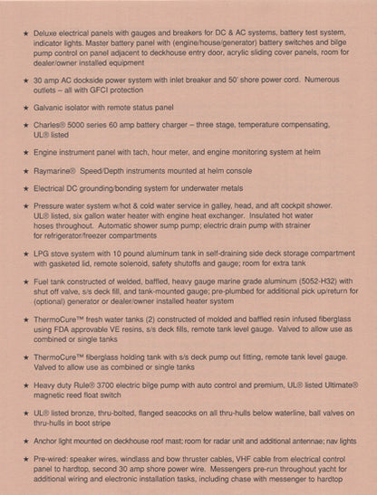 Island Packet PY Cruiser Specification Brochure