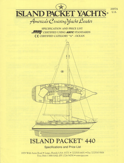 Island Packet 440 Specification Brochure