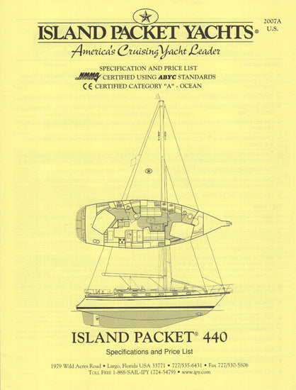 Island Packet 440 Specification Brochure