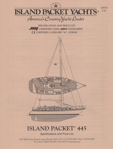 Island Packet 445 Specification Brochure
