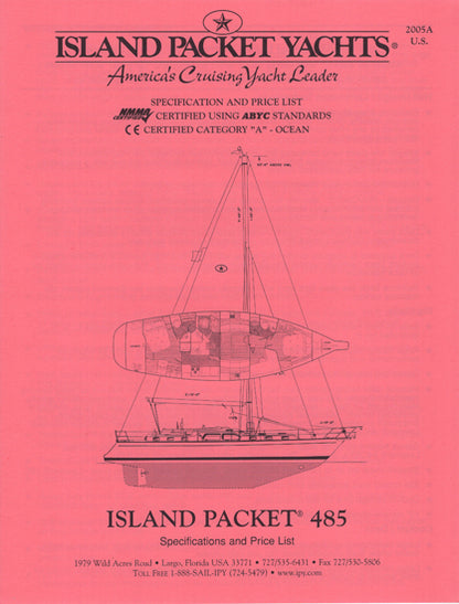 Island Packet 485 Specification Brochure
