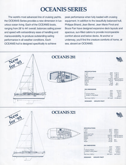 Beneteau 1995 Sail Brochure