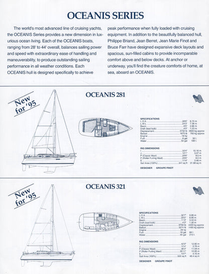 Beneteau 1995 Sail Brochure