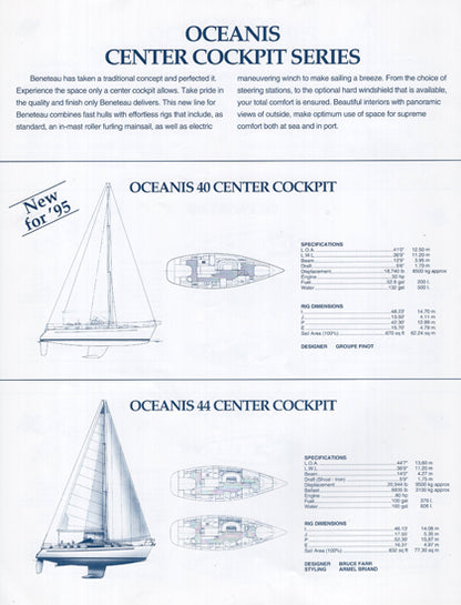 Beneteau 1995 Sail Brochure