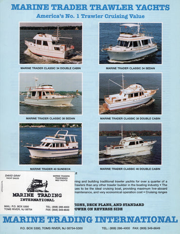 Marine Trader 1997 Trawler Brochure