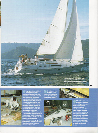 Jeanneau Yachting World Magazine Reprint Brochure