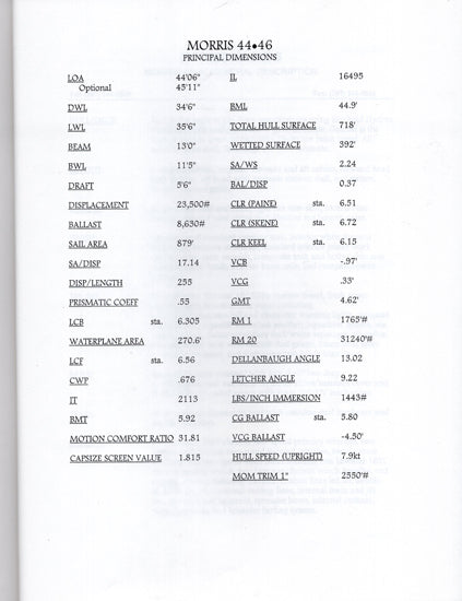 Morris 44 / 46 Brochure