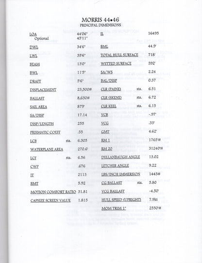 Morris 44 / 46 Brochure