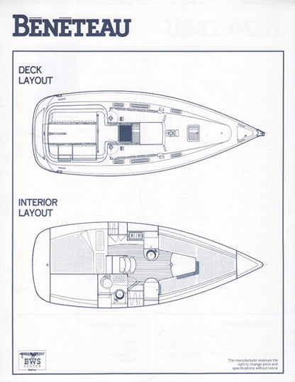 Beneteau First 265 Specification Brochure