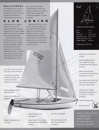 Vanguard Club Junior Brochure