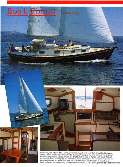 Morris 32 Sailing Magazine Reprint Brochure
