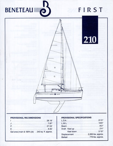 Beneteau First 210 Specification Brochure