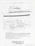 Bertram 33 Flybridge Cruiser Specification Brochure