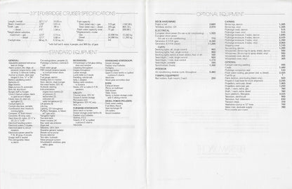 Bertram 33 Flybridge Cruiser II Specification Brochure