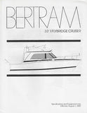 Bertram 33 Flybridge Cruiser II Specification Brochure