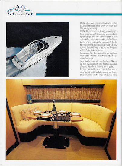 Sarnico Maxim 40 Brochure