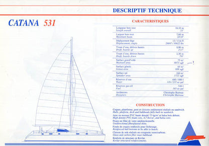 Catana 531 Specification Brochure