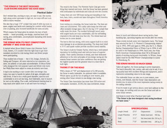 Sonar 23 Brochure