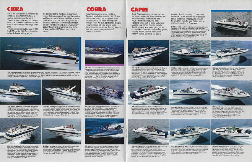 Bayliner 1987 Abbreviated Brochure