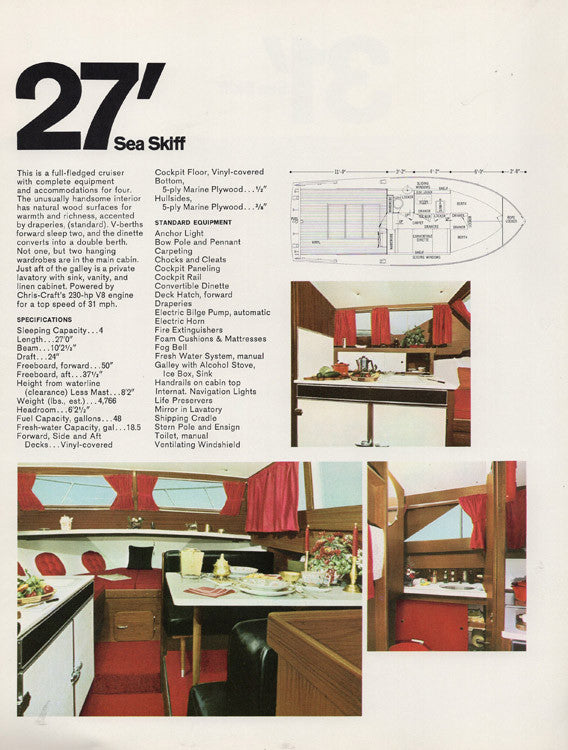Chris Craft 1969 Sea Skiff Brochure