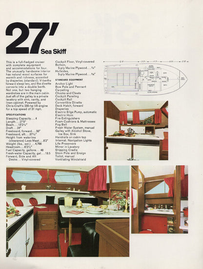 Chris Craft 1969 Sea Skiff Brochure