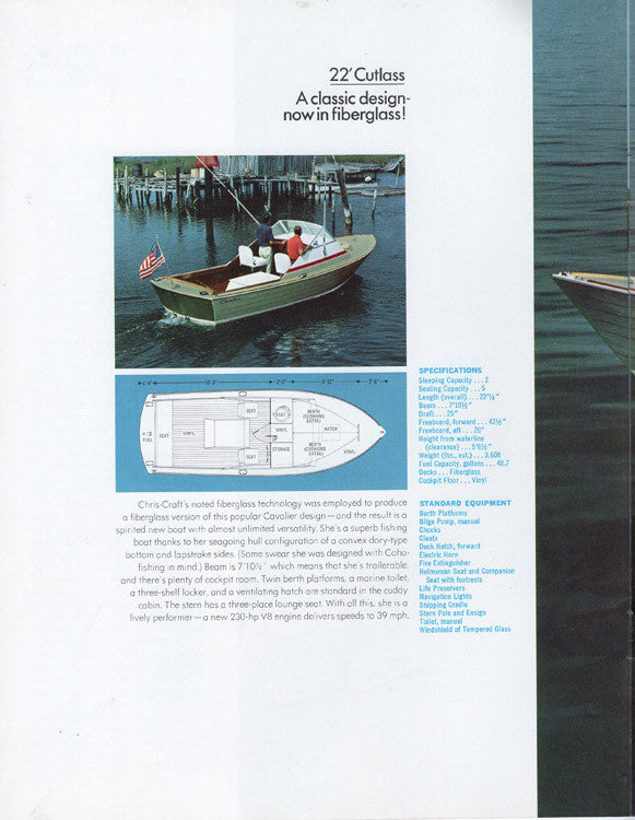 Chris Craft 1969 Cavalier Brochure
